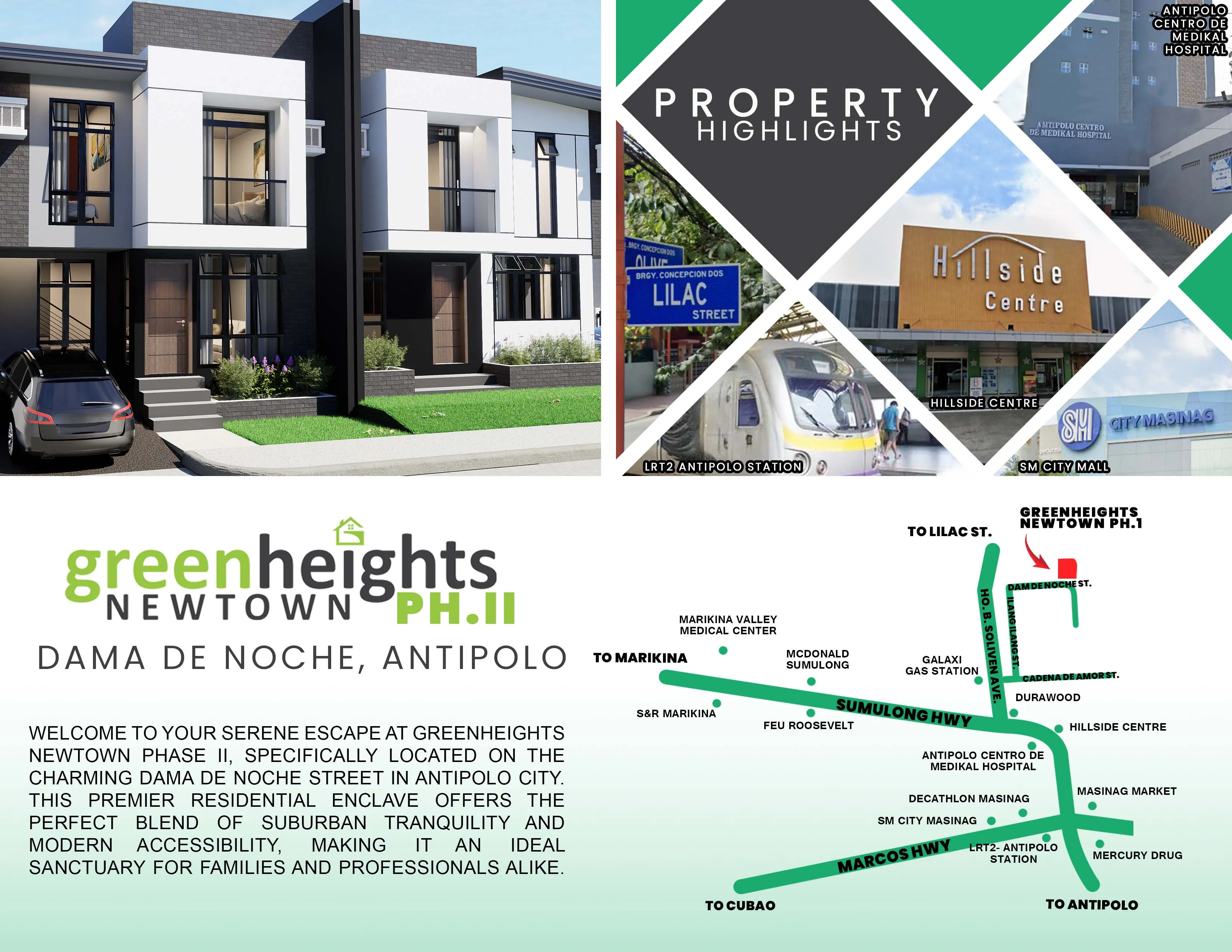 Greenheights Newtown Location Map
