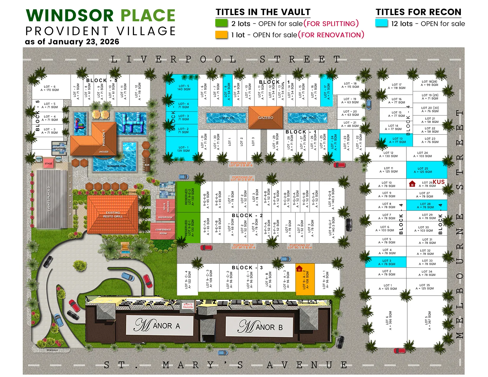 Windsor Place Site Map
