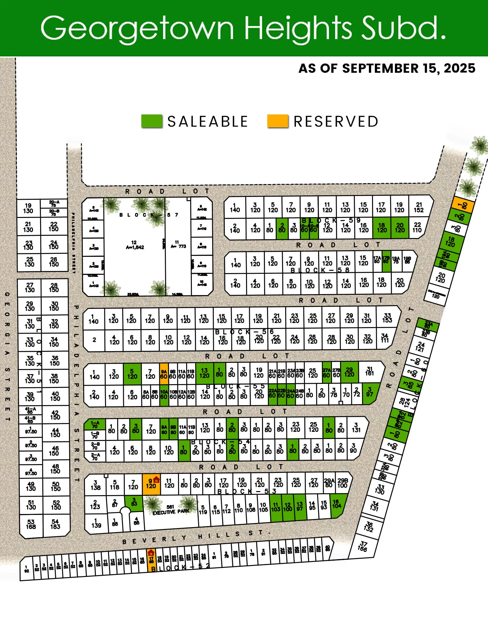 Georgetown Heights Site Map